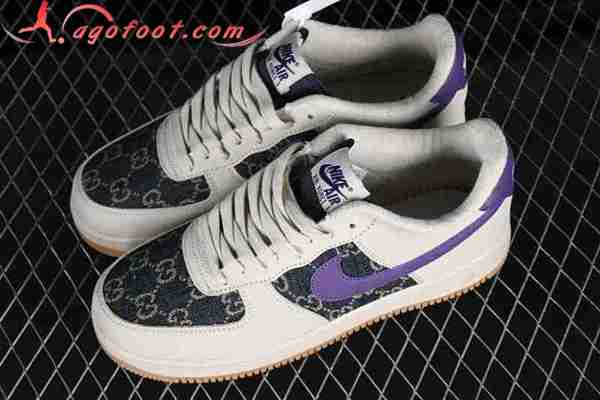 Nike Air Force 1'07 Low Blanc/Noir/Pourpre CW2288-111