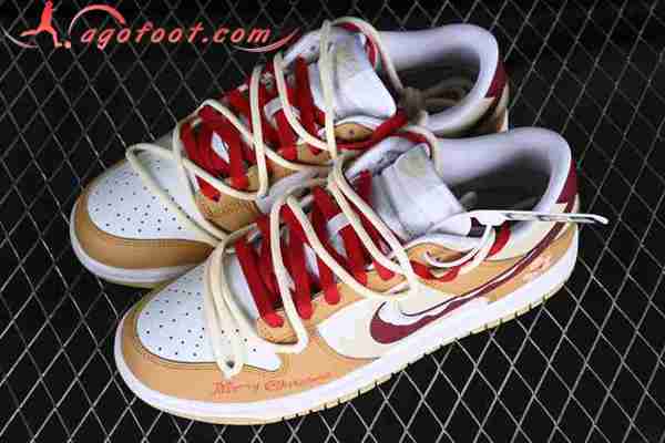 Nike SB Dunk Low Blanc/Brun/Rouge DV0833-100
