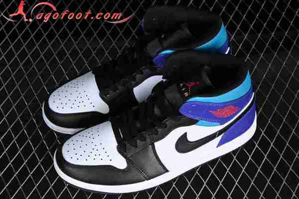 Nike Air Jordan 1 Mid Blanc/Noir/Bleu DQ8426-154