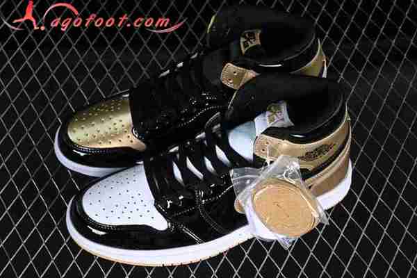 Nike Air Jordan 1 High Zoom Blanc/Noir/Jaune 861428-001