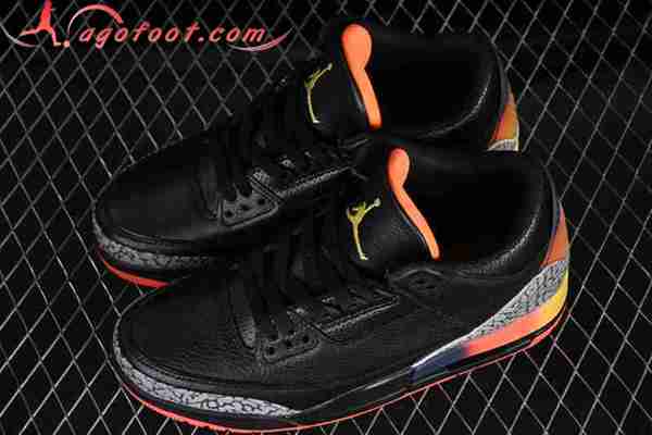 Nike Air Jordan 3 Retro AJ3 Noir/Orange FN0344-902
