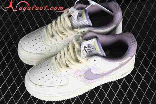 Nike Air Force 1'07 Low Blanc/Pourpre FJ7740-019
