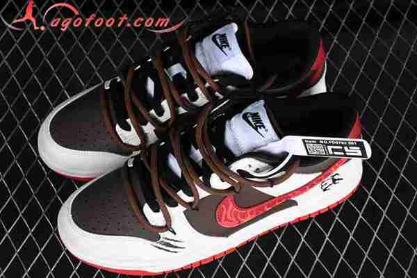 Nike SB Dunk Low Blanc/Brun/Rouge FD9762-061