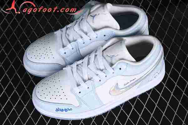 Nike Air Jordan 1 Low Blanc/Bleu FQ9112-100