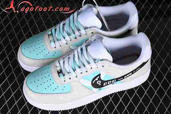 Nike Air Force 1'07 Low Blanc/Gris/Noir/Bleu CW2288-111