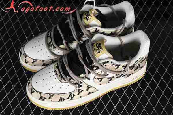 Nike Air Force 1'07 Low Blanc/Noir/Brun BD7700-777