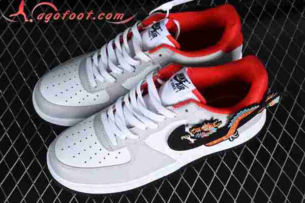Nike Air Force 1'07 Low Blanc/Gris/Noir/Rouge FN7439-132