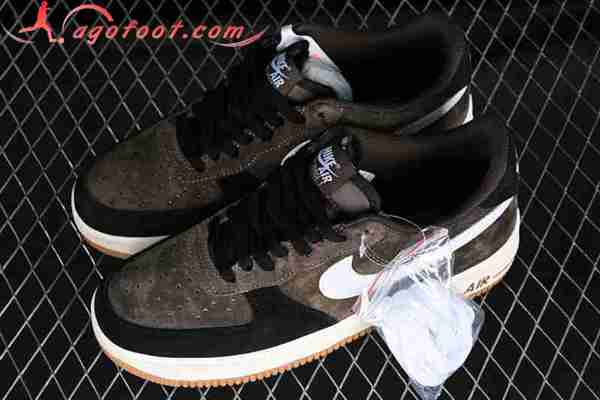 Nike Air Force 1'07 Low Blanc/Noir/Brun AV0383-230