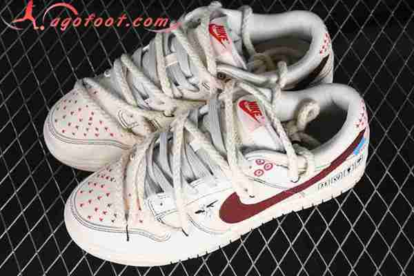 Nike SB Dunk Low Blanc/Rouge DV0834-100-02