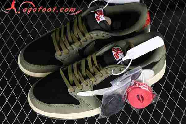 Nike Air Jordan 1 Low Blanc/Noir/Vert DM7866-002