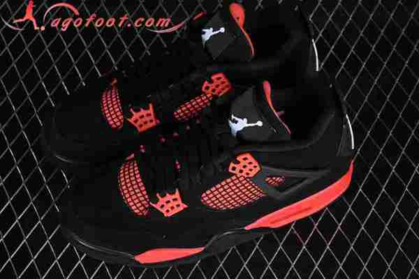 Nike Air Jordan 4 Retro AJ4 Noir/Rouge CT8527-016-04
