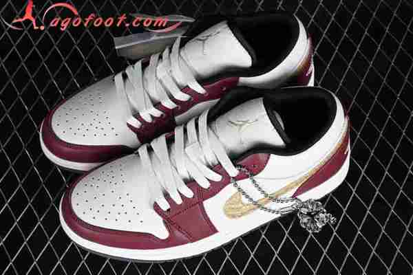Nike Air Jordan 1 Low Blanc/Rouge/Jaune FJ6372-100