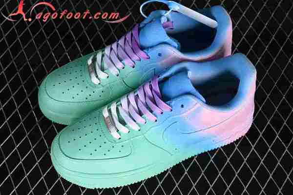 Nike Air Force 1'07 Low Vert/Bleu/Rose ZQ2023-929