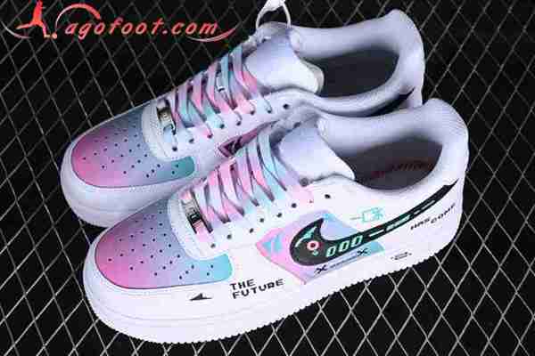 Nike Air Force 1'07 Low Blanc/Noir/Bleu/Rose CW2288-111