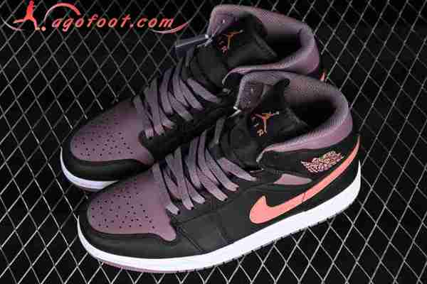 Nike Air Jordan 1 Mid Noir/Pourpre/Orange FB9911-008