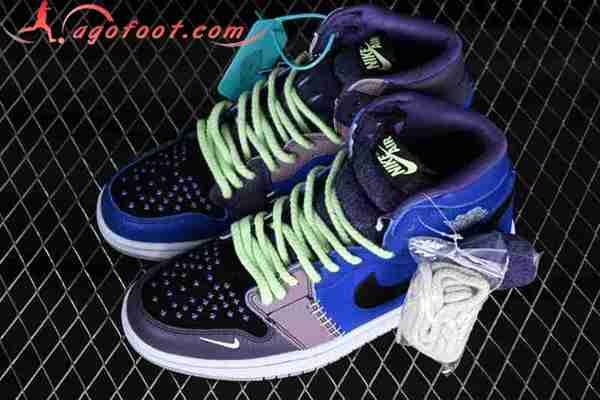 Nike Air Jordan 1 High Zoom CMFT Noir/Pourpre/Bleu DZ5485-420