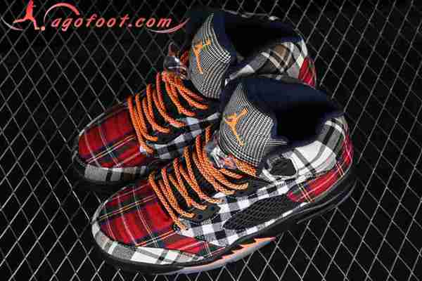 Nike Air Jordan 5 AJ5 Blanc/Gris/Noir/Rouge FD4814-008