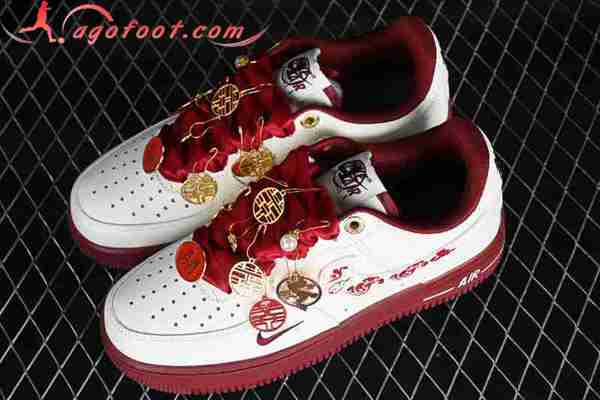 Nike Air Force 1'07 Low Blanc/Rouge DQ7582-100