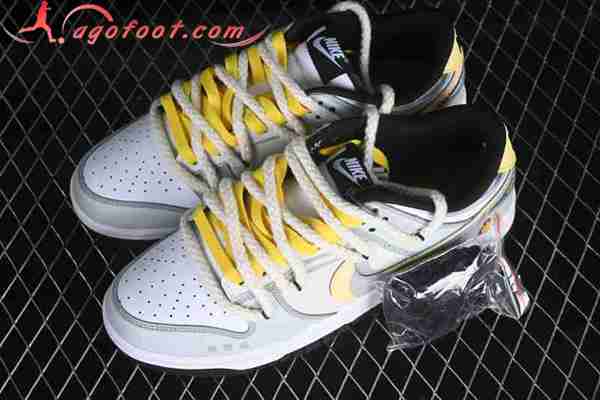 Nike SB Dunk Low Blanc/Gris/Jaune DD1391-100