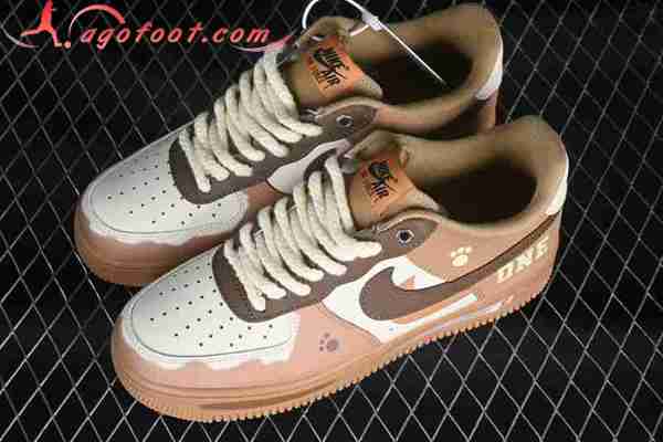 Nike Air Force 1'07 Low Blanc/Brun CJ9179-999