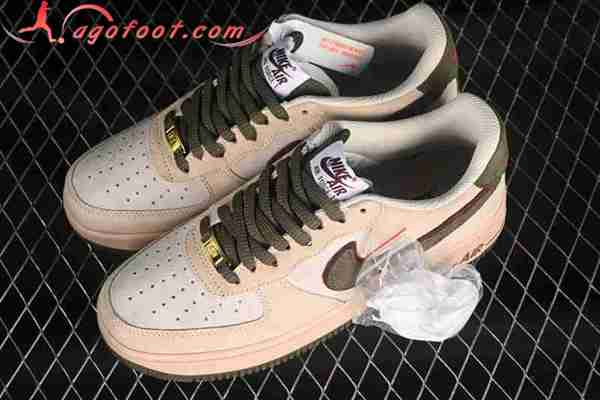 Nike Air Force 1'07 Low Blanc/Brun/Vert AV0383-227