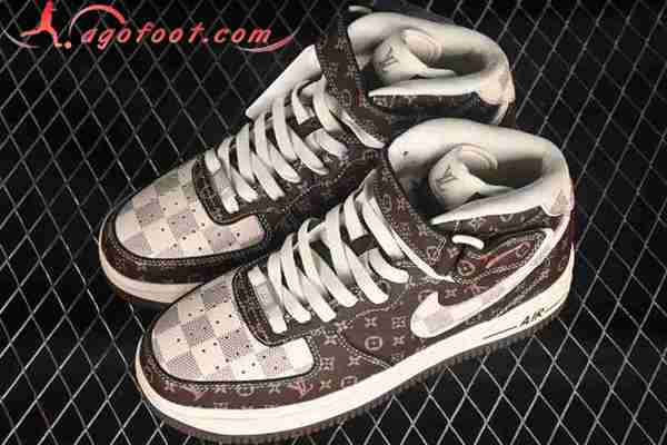 Nike Air Force 1'07 Mid Jaune/Brun DV0688-200