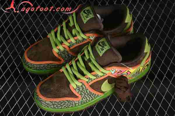 Nike SB Dunk Low Vert/Orange/Brun 789841-332