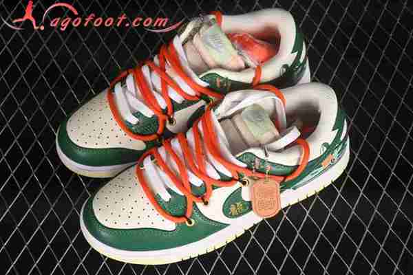 Nike SB Dunk Low Blanc/Vert/Orange DD1503-600