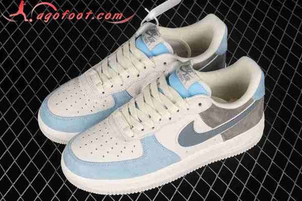 Nike Air Force 1'07 Low Blanc/Gris/Bleu LZ6699-523