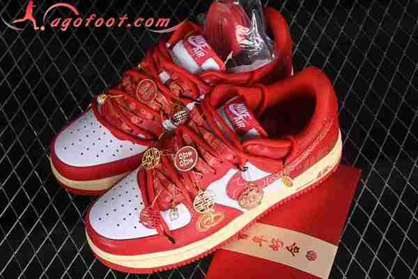 Nike Air Force 1'07 Low Blanc/Rouge FN7439-133