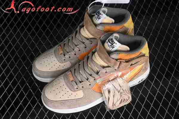 Nike Air Force 1'07 Mid Jaune/Brun/Orange CG9908-105