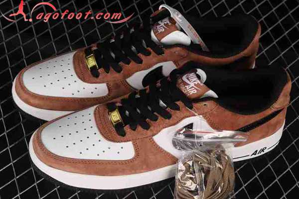 Nike Air Force 1'07 Low Blanc/Noir/Brun DE0023-800