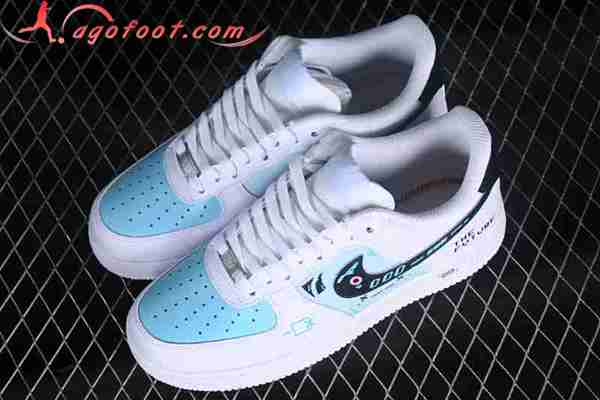 Nike Air Force 1'07 Low Blanc/Noir/Bleu CW2288-111