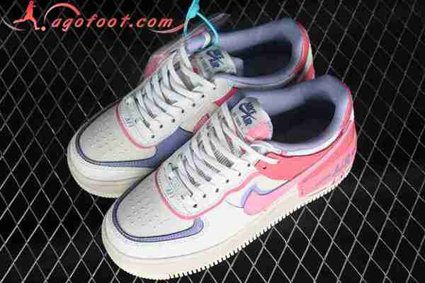Nike Air Force 1 Shadow Blanc/Pourpre/Rose DV7449-101