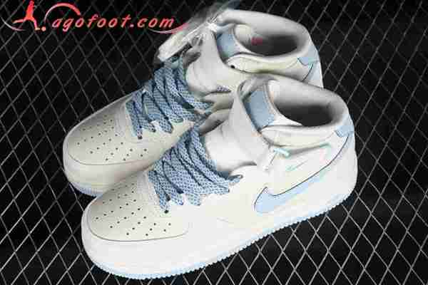 Nike Air Force 1'07 Mid Blanc/Bleu SH0235-555