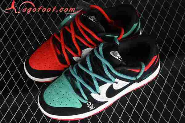 Nike SB Dunk Low Blanc/Noir/Vert/Rouge FC1688-172