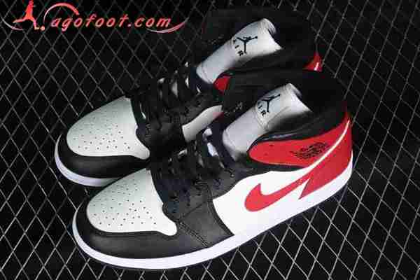 Nike Air Jordan 1 Mid Blanc/Gris BQ6472-160