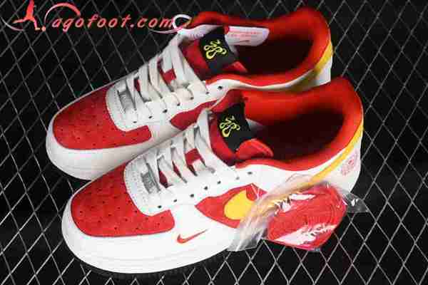 Nike Air Force 1'07 Low Blanc/Rouge/Jaune LX1988-001