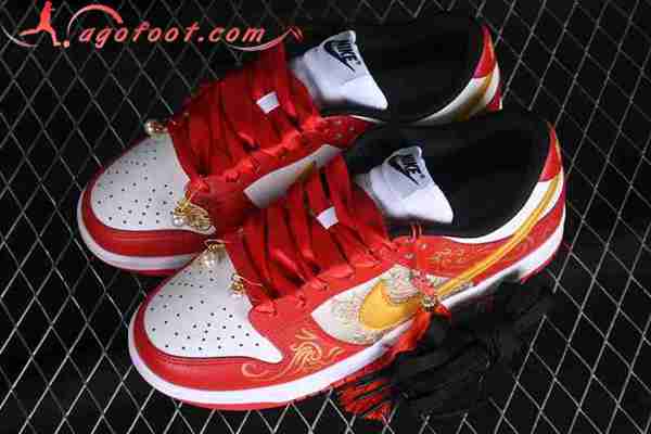 Nike SB Dunk Low Blanc/Rouge/Jaune FD9762-061