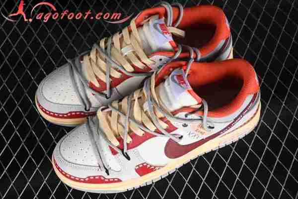 Nike SB Dunk Low Blanc/Gris/Orange/Rouge FJ5429-133