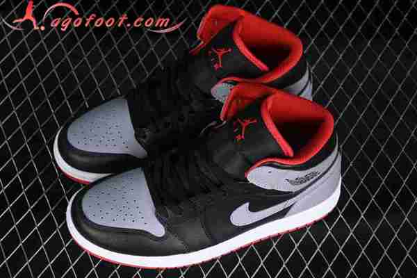 Nike Air Jordan 1 Mid Gris/Noir/Rouge DQ8426-006