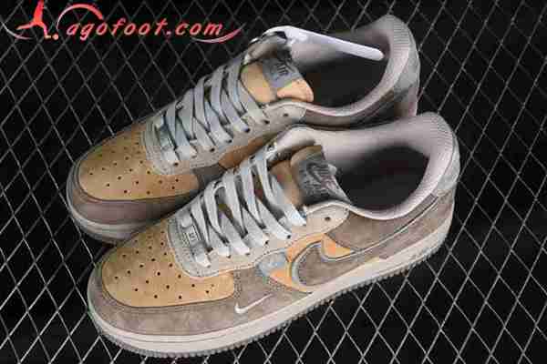 Nike Air Force 1'07 Low Gris/Jaune/Brun CD1221-333