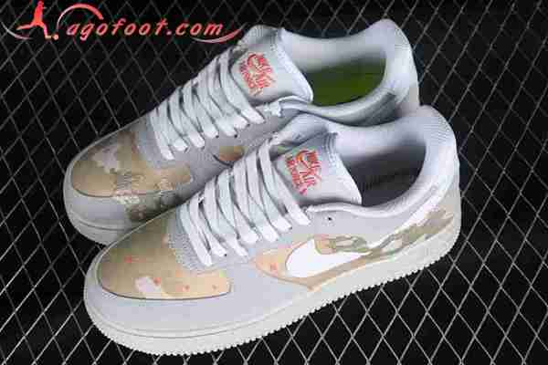 Nike Air Force 1'07 Low Blanc/Gris/Brun DD1175-001
