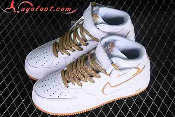 Nike Air Force 1'07 Mid Blanc/Brun WP5623-833