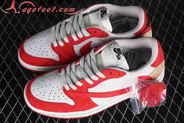 Nike Air Jordan 1 Low Blanc/Rouge DM7866-698