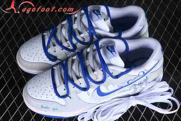Nike SB Dunk Low Blanc/Gris/Bleu DV0831-104