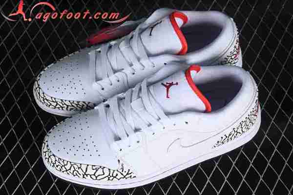 Nike Air Jordan 1 Low Blanc/Noir/Rouge 338145-162 -02
