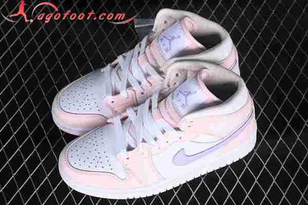 Nike Air Jordan 1 Mid Blanc/Rose/Pourpre FD8780-601