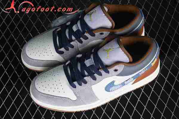 Nike Air Jordan 1 Low Blanc/Gris/Bleu/Brun FZ5042-041