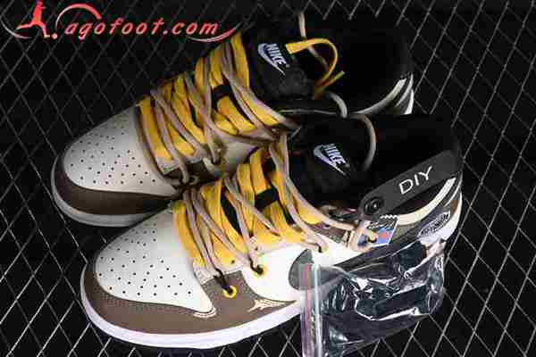 Nike SB Dunk Low Blanc/Brun/Jaune DV0831-002